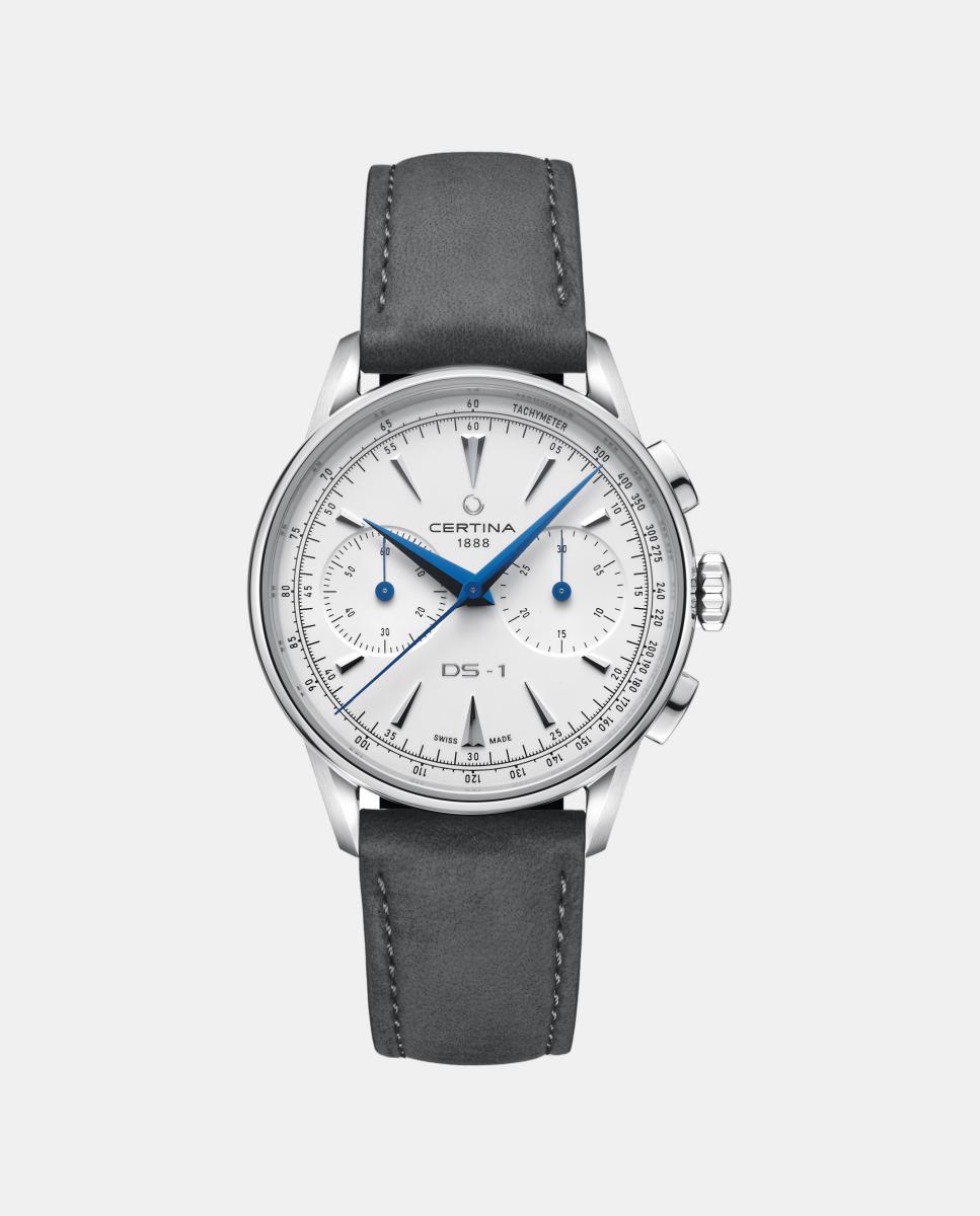 Imagen 0 de Reloj de hombre Ds-1 Chrono C0294621601100 automático de piel Blanco