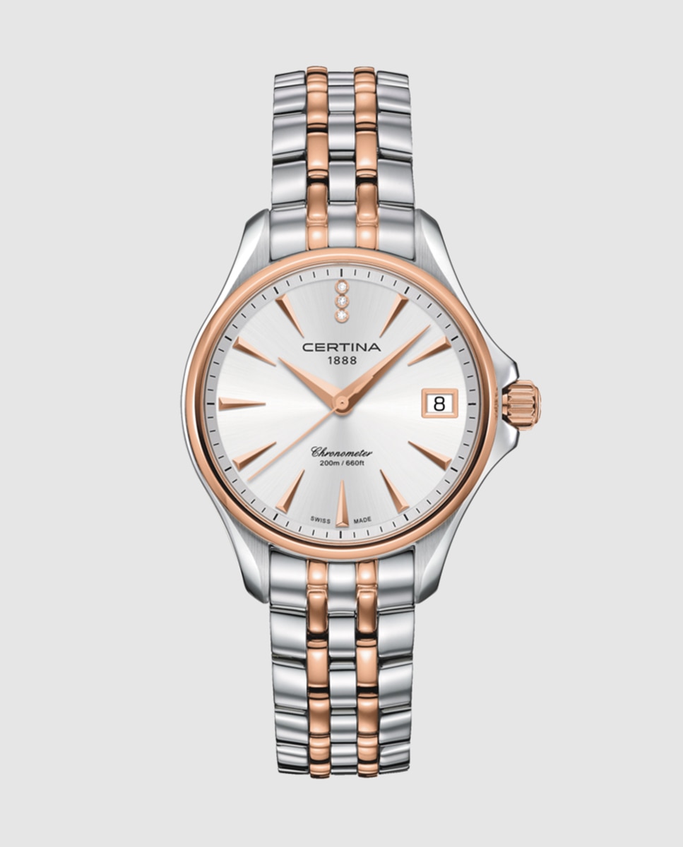 Reloj de mujer Certina DS Action Lady C0320512203600 de acero bicolor - Plateado Plateado-1