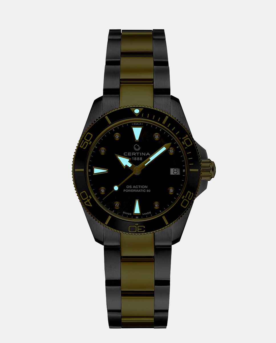 Reloj de mujr DS Action Diver C0320072212600 automático de acero - Certina - Negro Negro-2