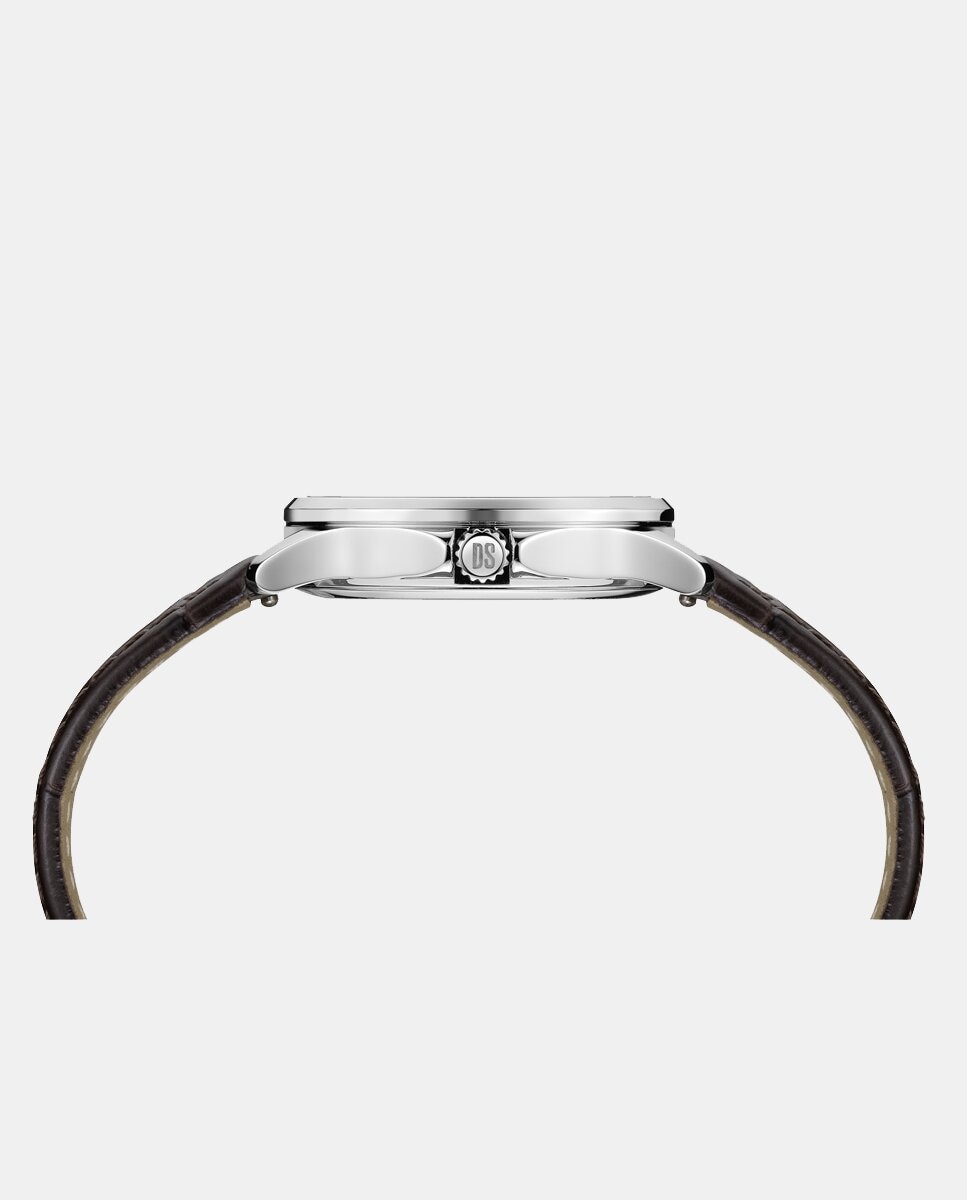 Reloj de mujer DS-8 C0450101611100 de piel marrón Plateado Certina Plateado-4