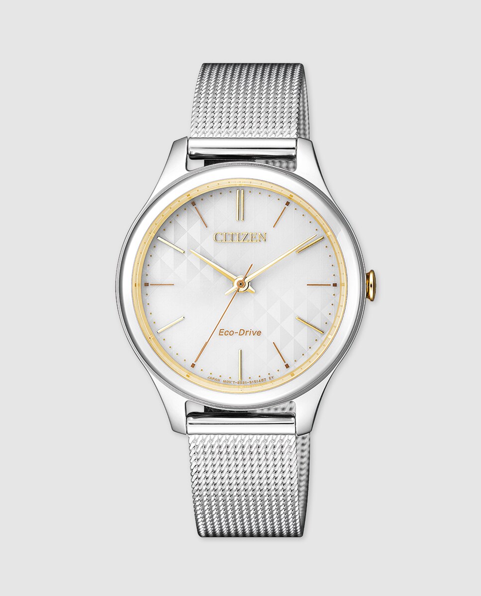 Imagen 0 de Reloj de mujer Citizen EM0504-81A Eco-Drive de malla de acero Plata