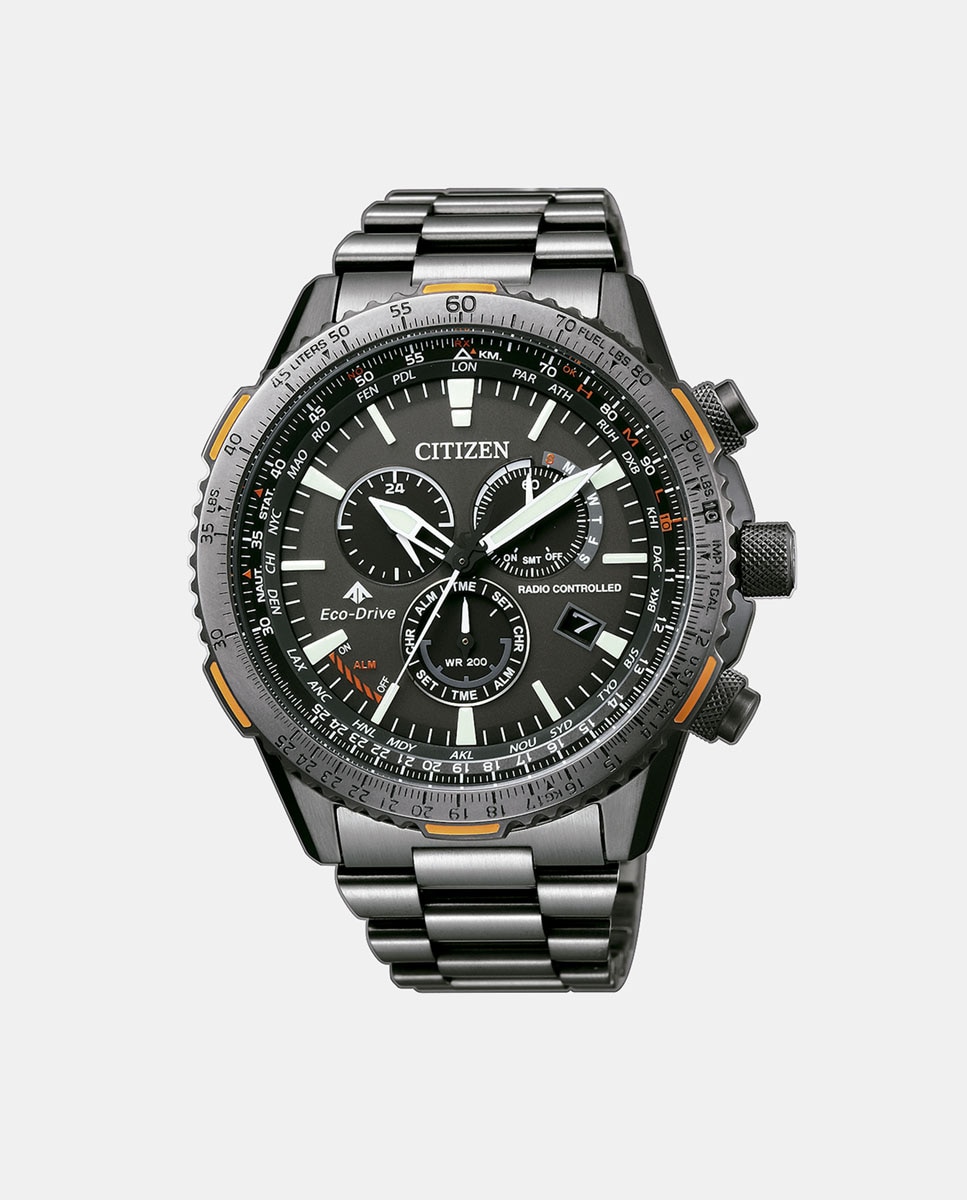 Imagen 1 de Reloj de hombre Radiocontrolado CB5007-51H de acero gris - Citizen - Gris oscuro Gris oscuro