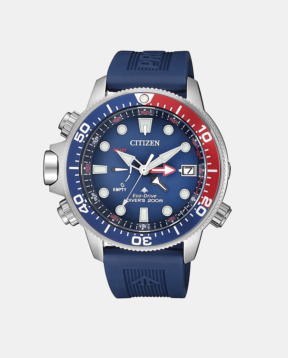 Reloj de hombre Aqualand BN2038-01L de caucho - Citizen - Azul Azul-1