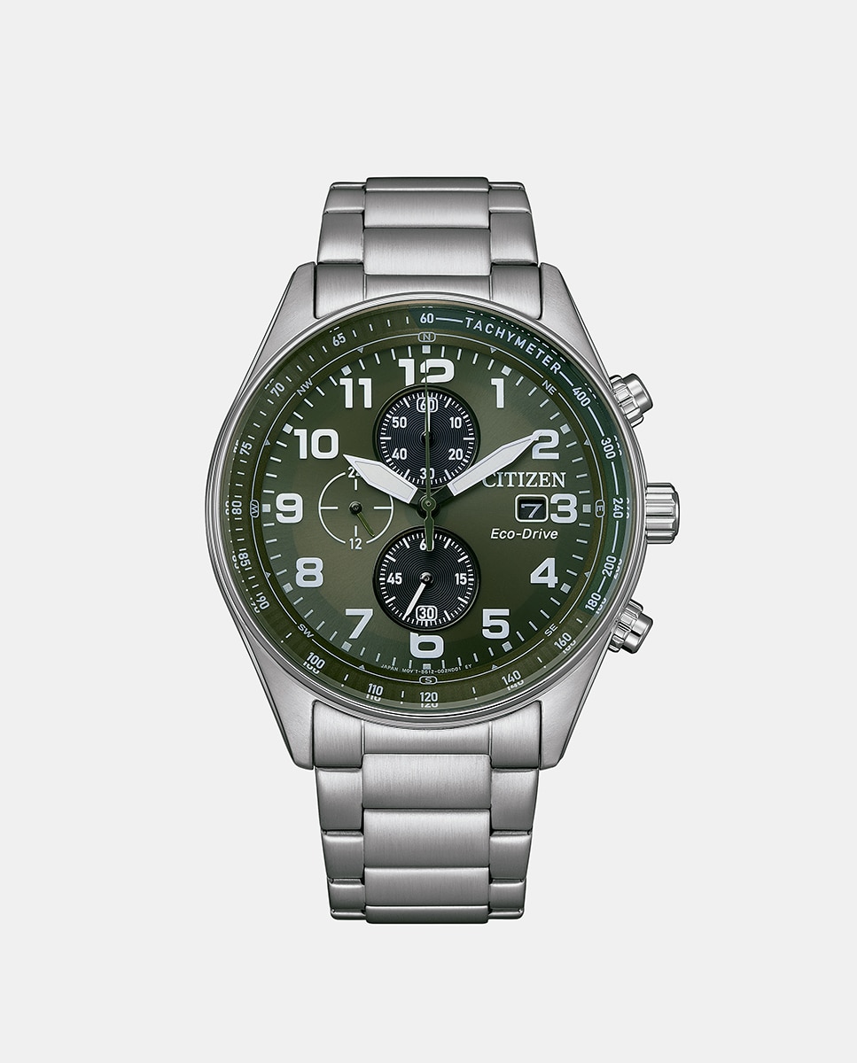 Reloj de hombre Of Colletion CA0770-72X Eco-Drive cronógrafo de acero - Citizen - Plata Plata-1