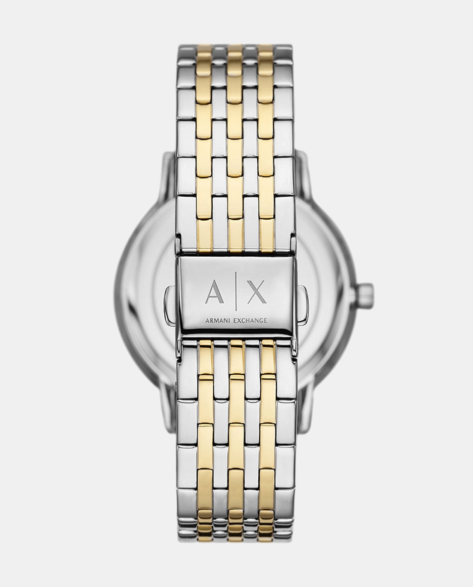 Conjunto de Relógio e Pulseira AX7156SET de Aço Prateado-2