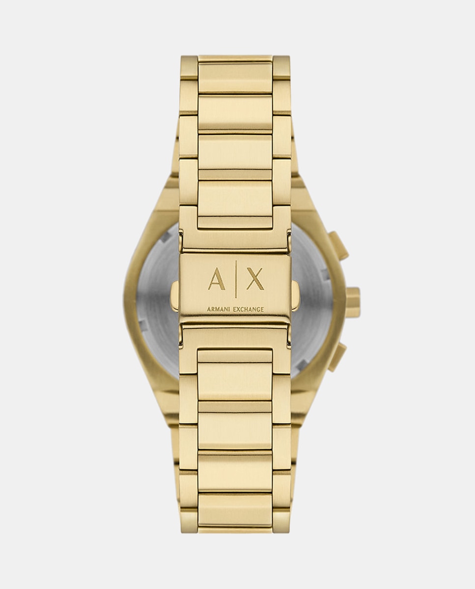 Relógio AX4180 Cronógrafo de Aço - Dourado Preto-2