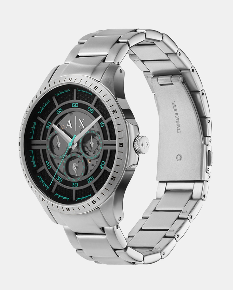Relógio AX2459 Multifunções de Aço Preto-4