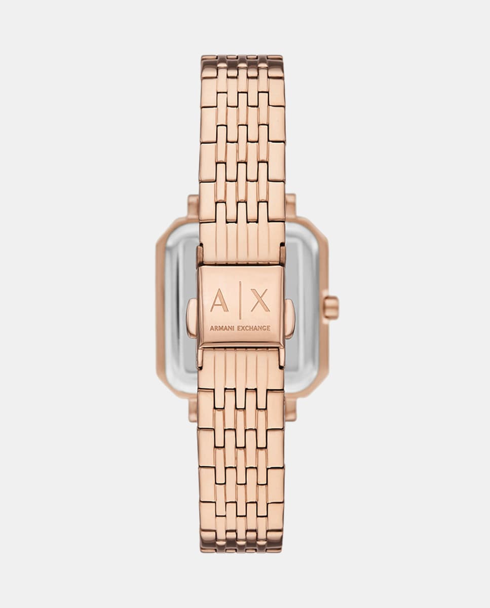 Set de reloj y pulsera AX7164SET de acero en oro rosa Plateado-2