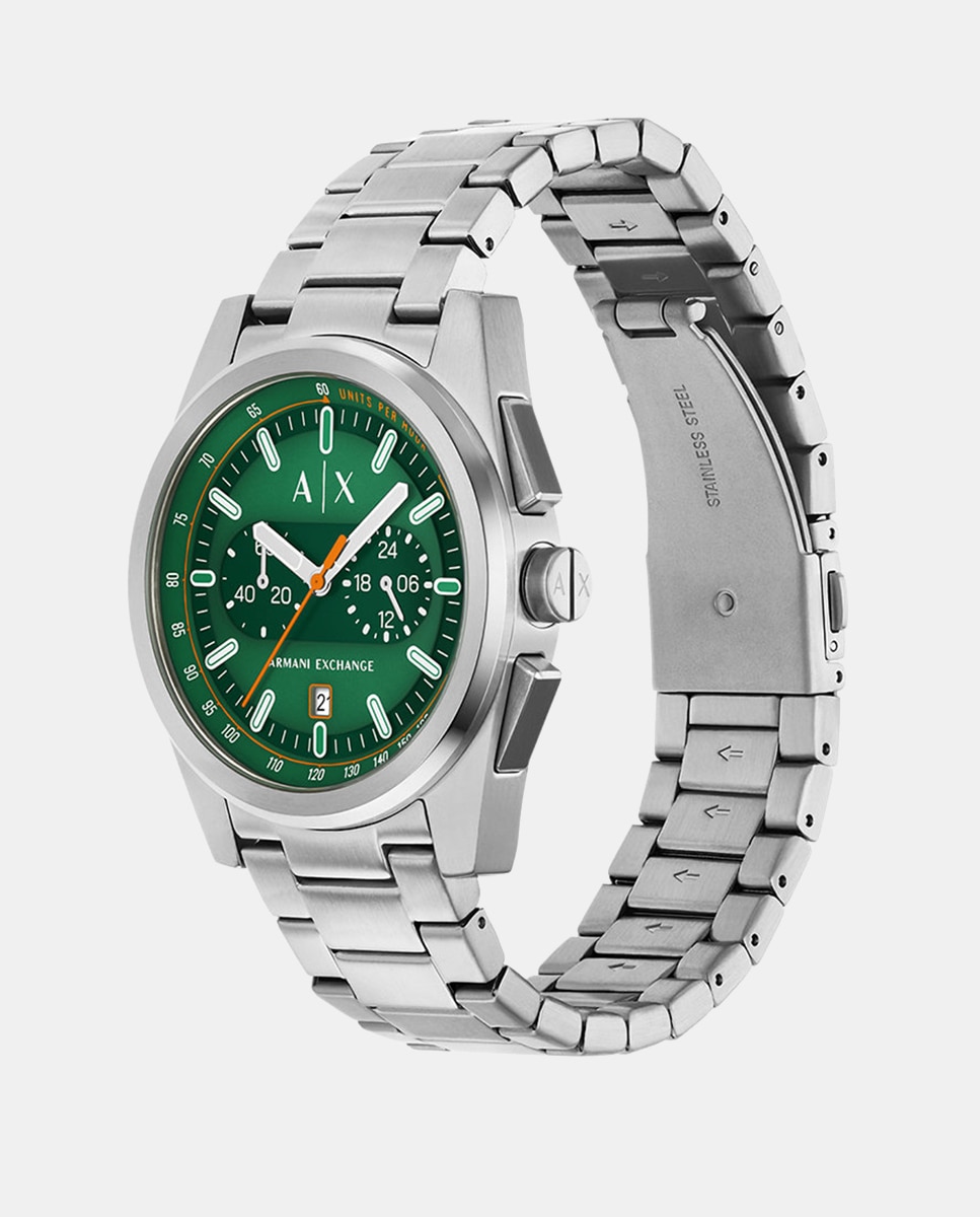 Relógio AX2862 Cronógrafo de Aço Verde-4