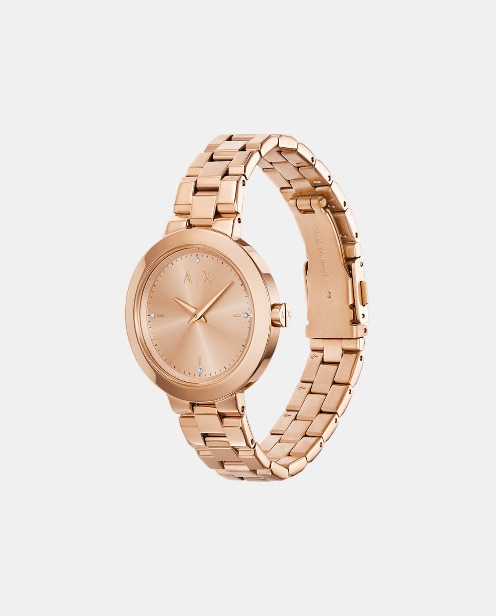 Relógio AX5177 de Aço - Rosa Rosa-4