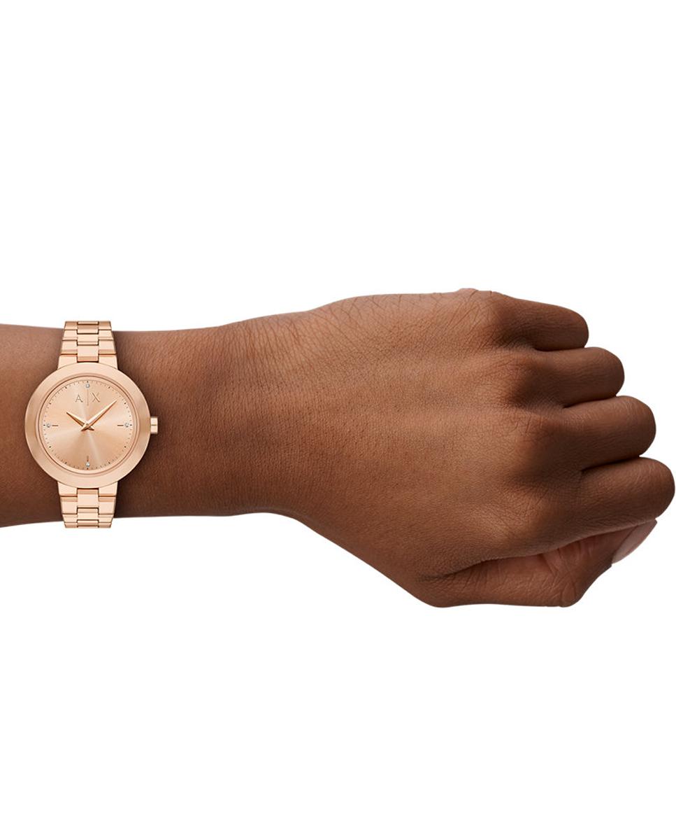 Relógio AX5177 de Aço - Rosa Rosa-6