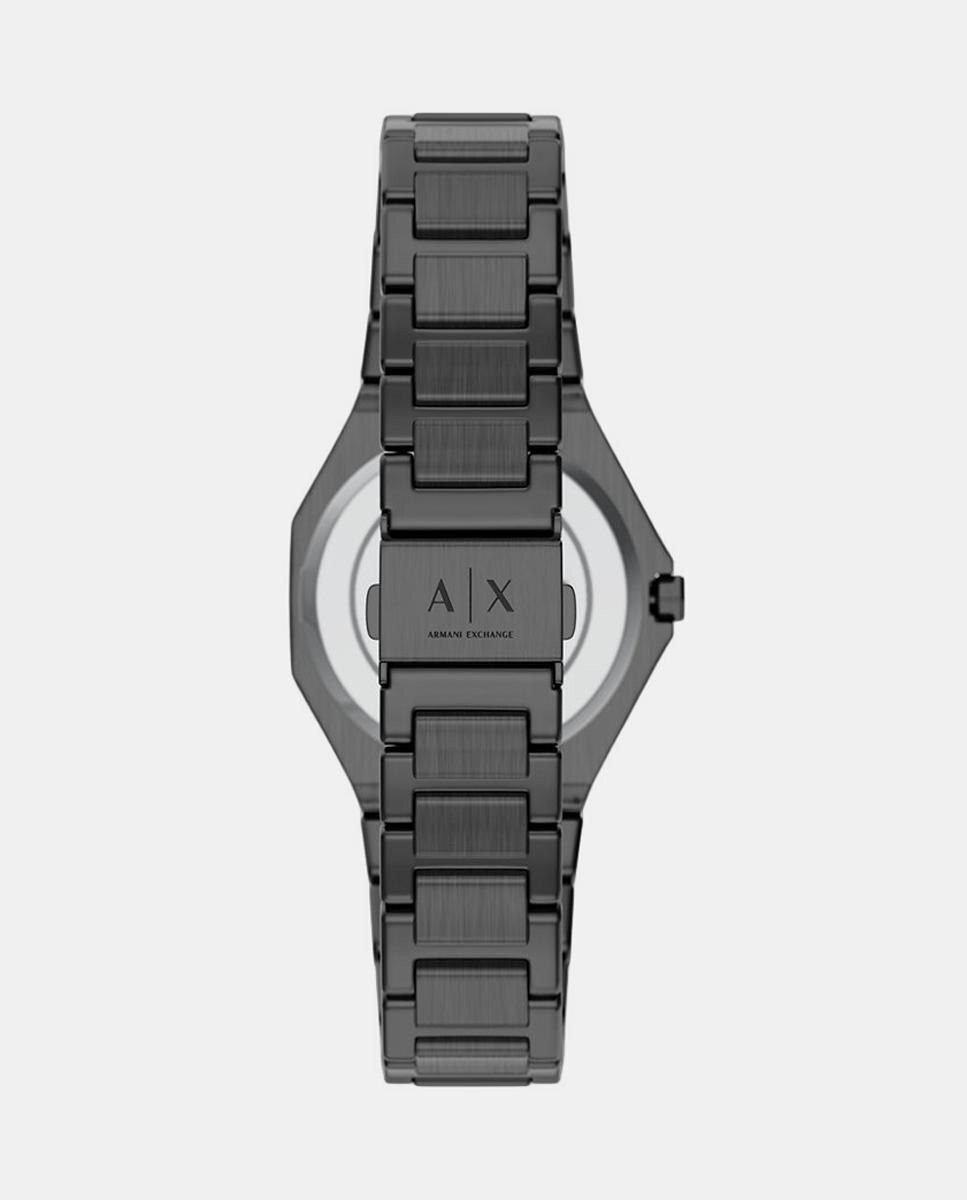 Relógio de aço castanho AX4625 Cinzento-2