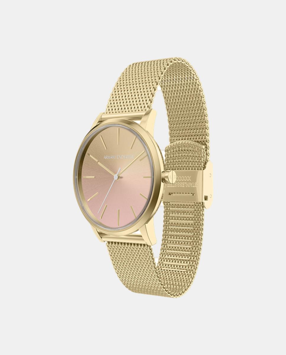 Relógio em aço dourado AX5619 Rosa-6