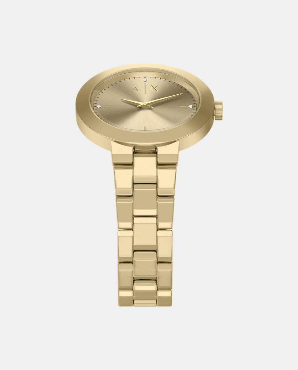 Relógio em aço dourado AX7177SET Prateado-4