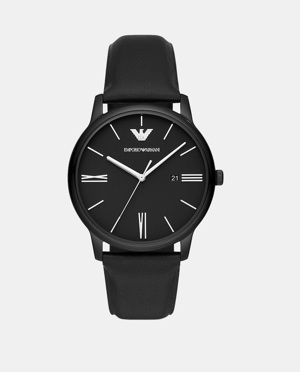 Relógio AR11573 em Pele Sustentável - Preto Preto-1