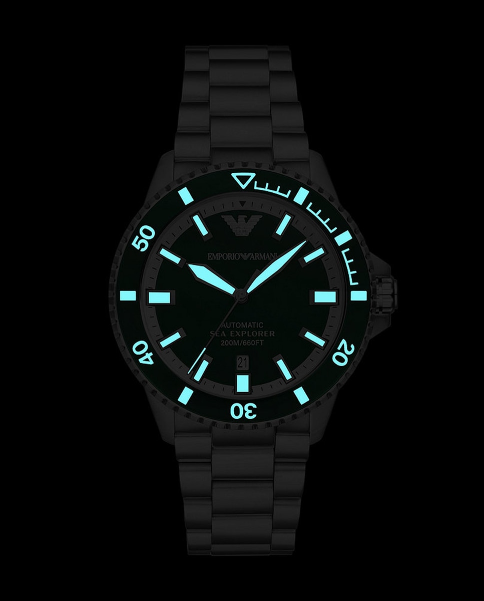Relógio AR60080 Automático de Aço Verde-7