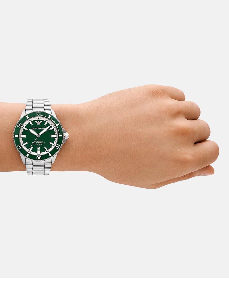 Relógio AR60080 Automático de Aço Verde-8