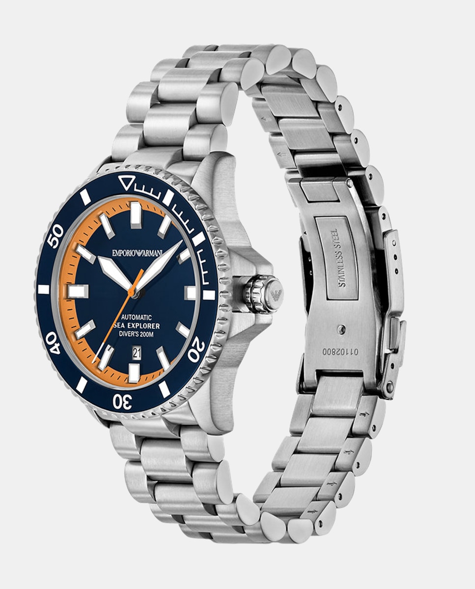 Relógio Sea Explorer AR60090 Automático de Aço Azul-6