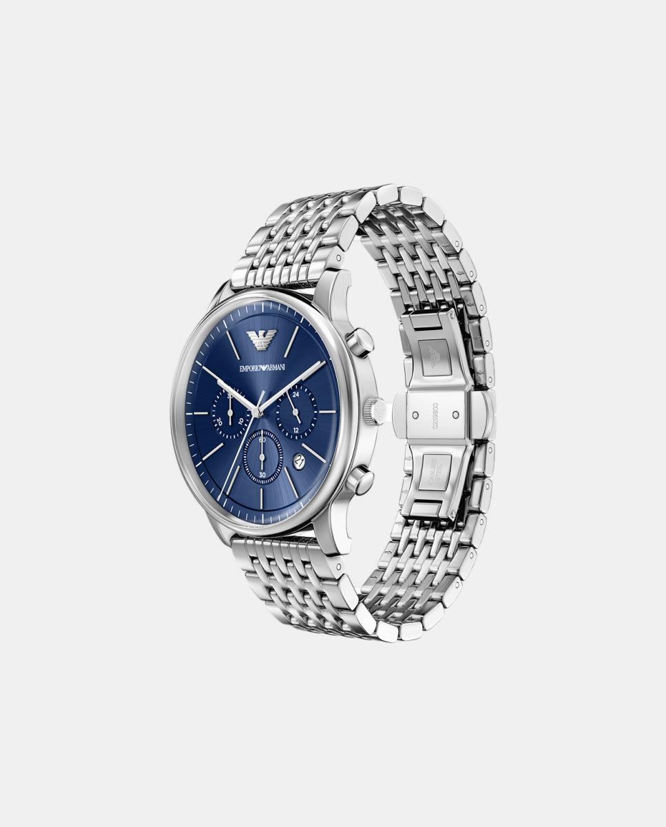 Relógio cronógrafo Minimalist AR11771 aço Azul-6