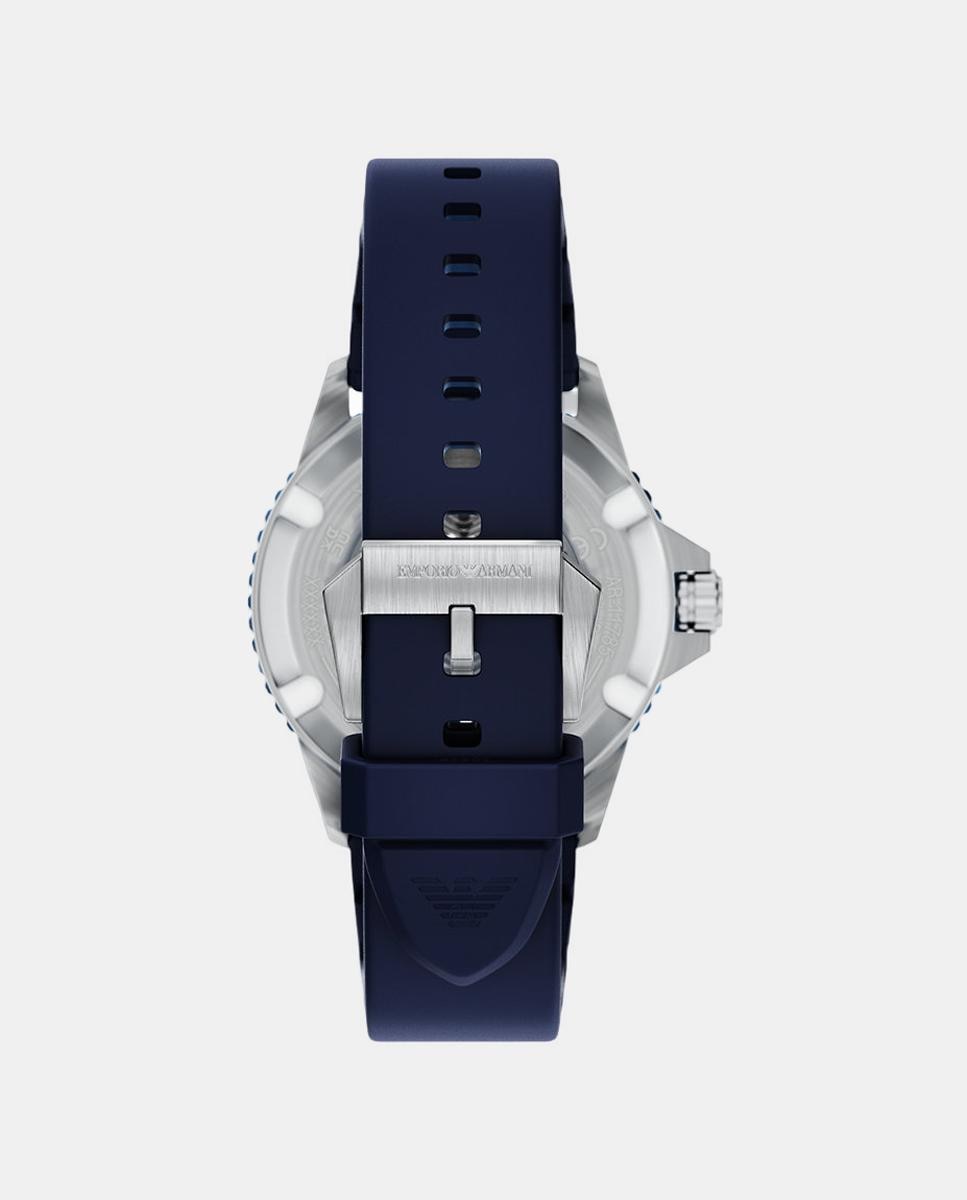 Relógio World Explorer AR11785 silicone azul 2
