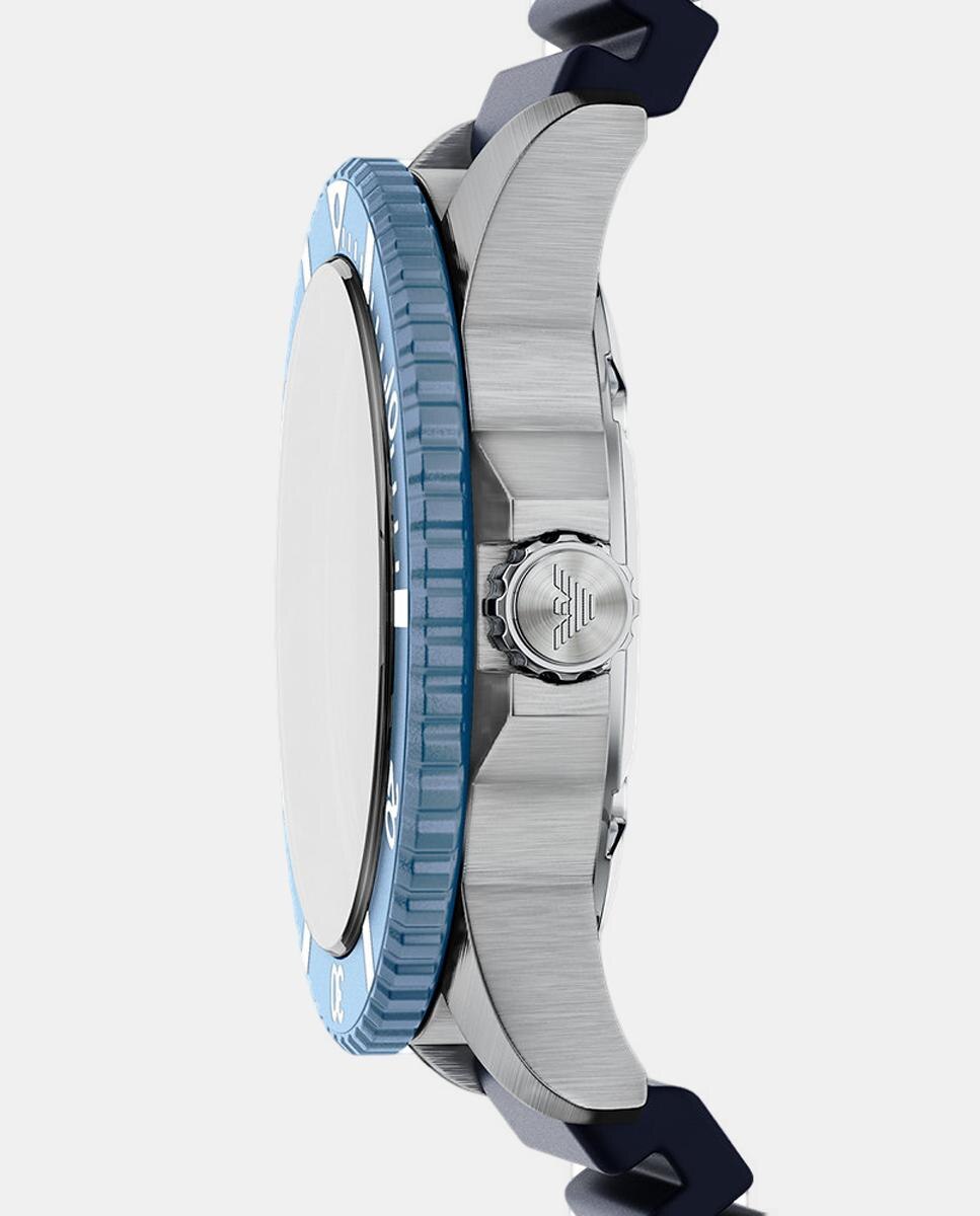 Relógio World Explorer AR11785 silicone azul 3