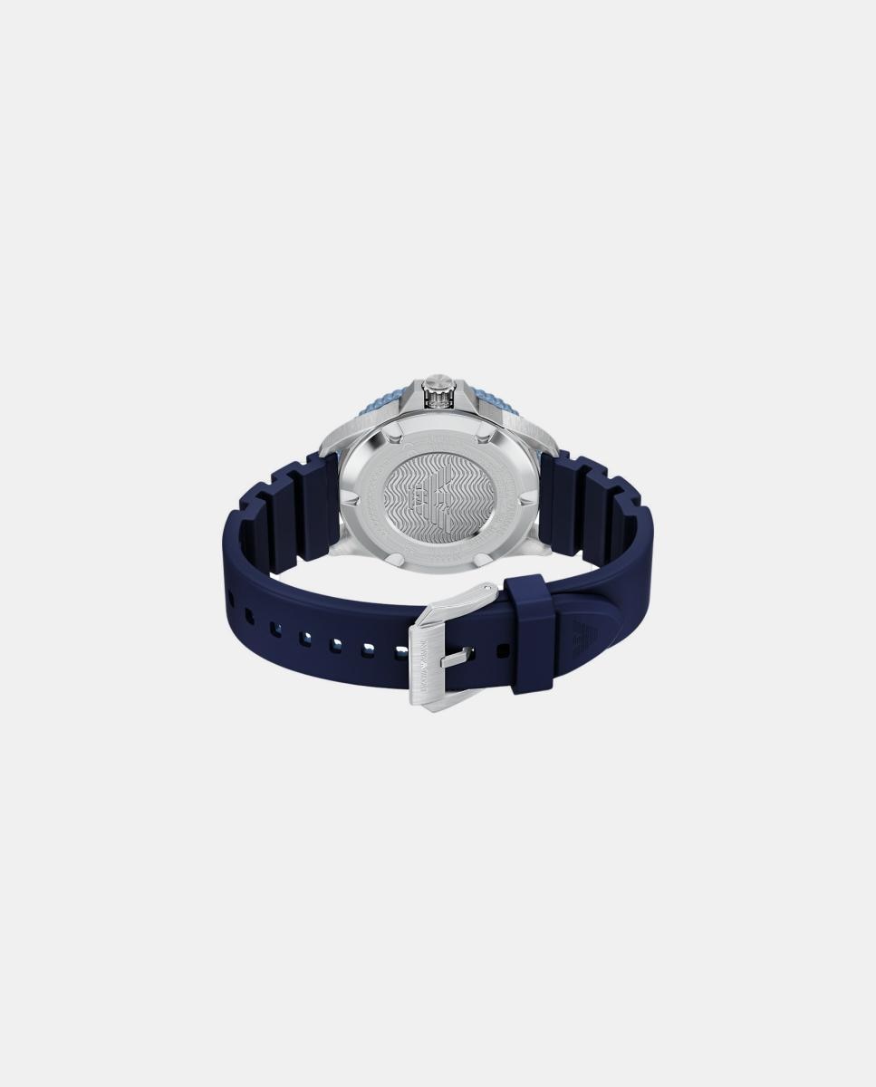 Relógio World Explorer AR11785 silicone azul 5