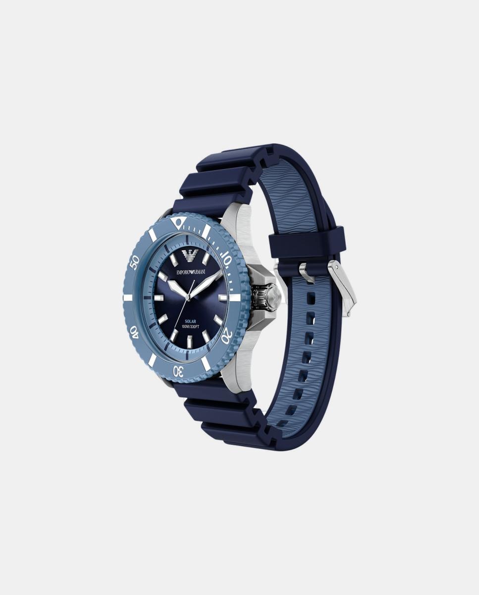 Relógio World Explorer AR11785 silicone azul 6