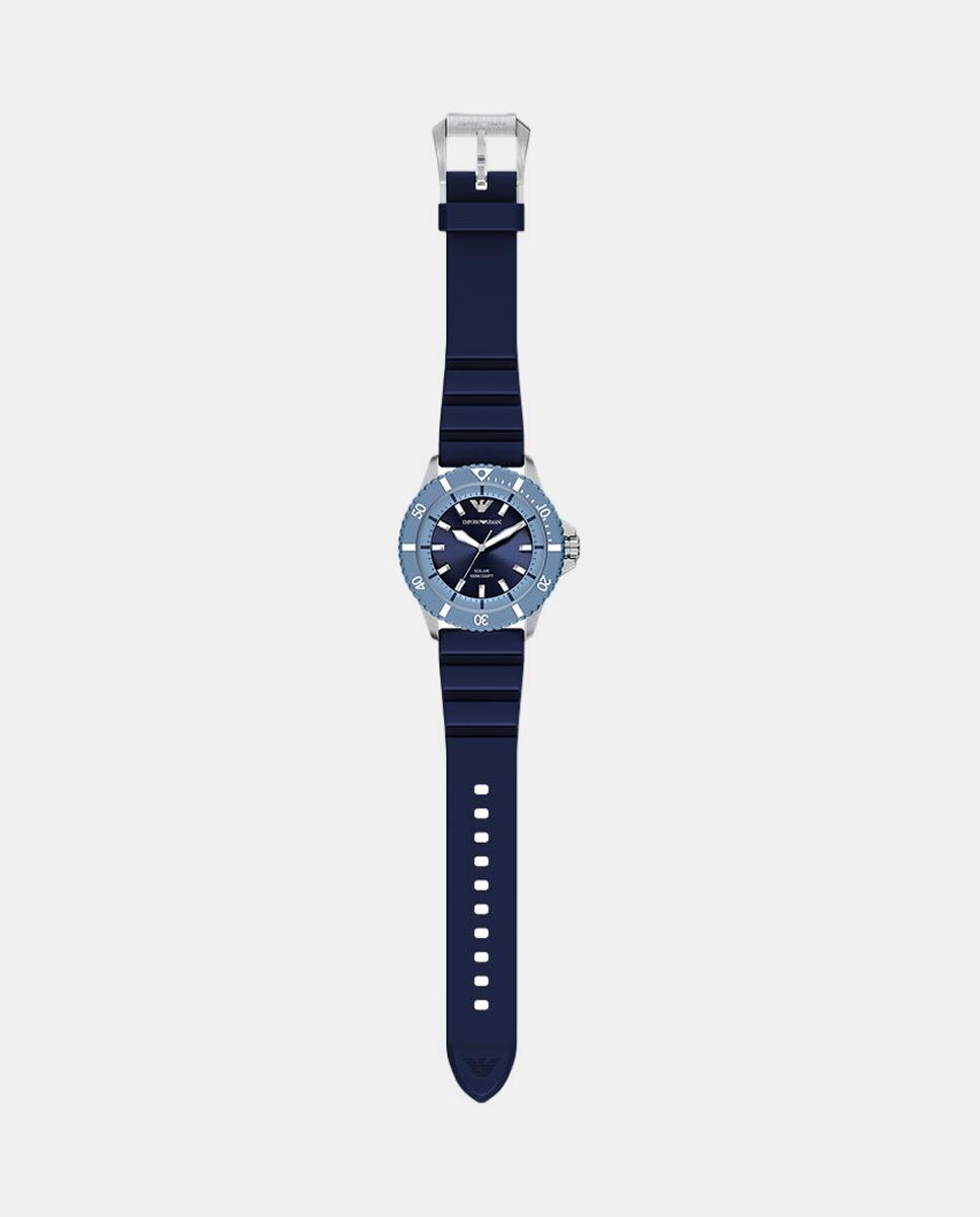 Relógio World Explorer AR11785 silicone azul 7