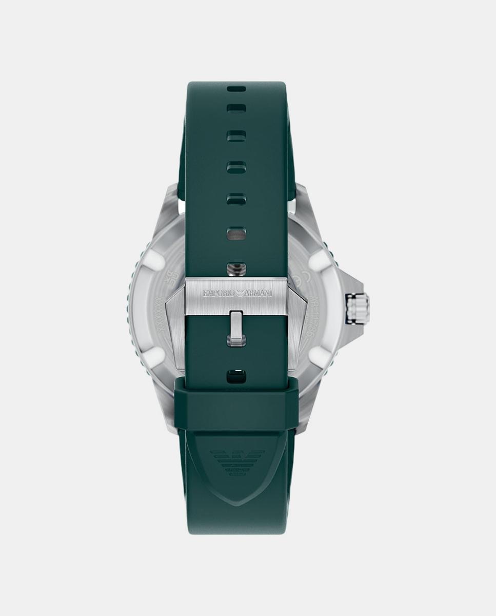 Relógio World Explorer AR11786 silicone verde Verde-2