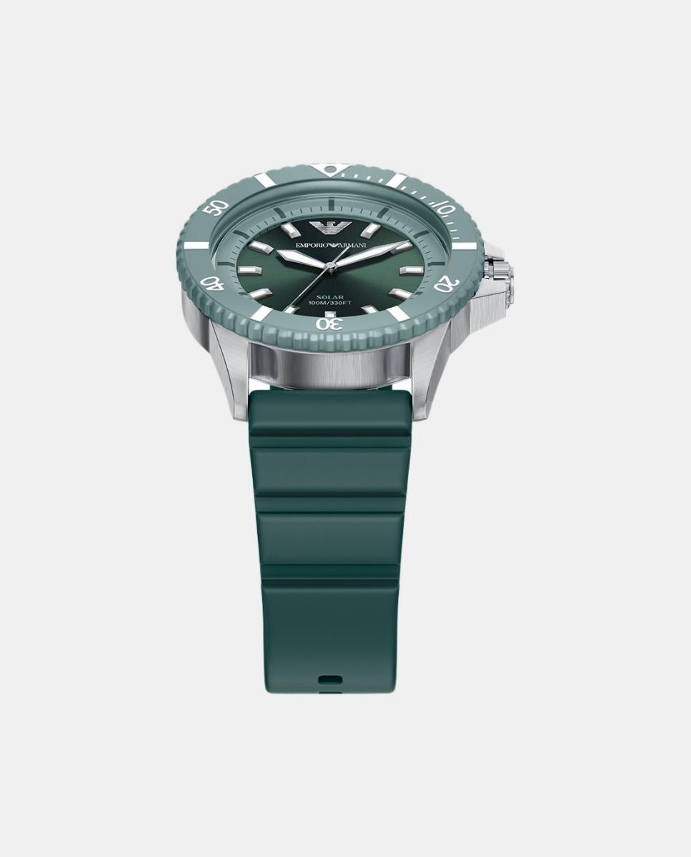 Relógio World Explorer AR11786 silicone verde Verde-4