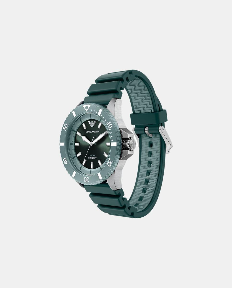 Relógio World Explorer AR11786 silicone verde Verde-7