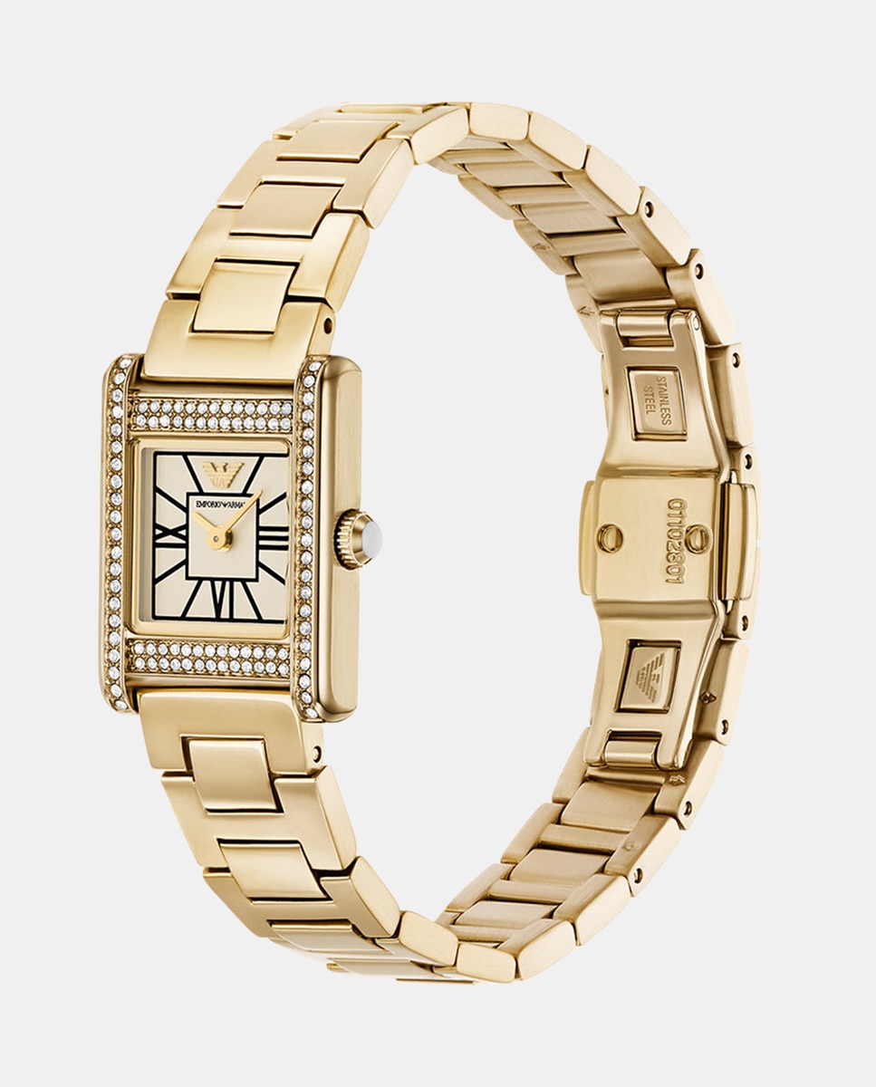 Relógio AR11663 de Aço Inoxidável - Dourado Branco-4