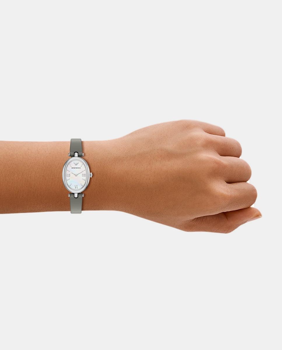 Relógio AR11779 Mythlan em Pele - Cinzento Branco-8