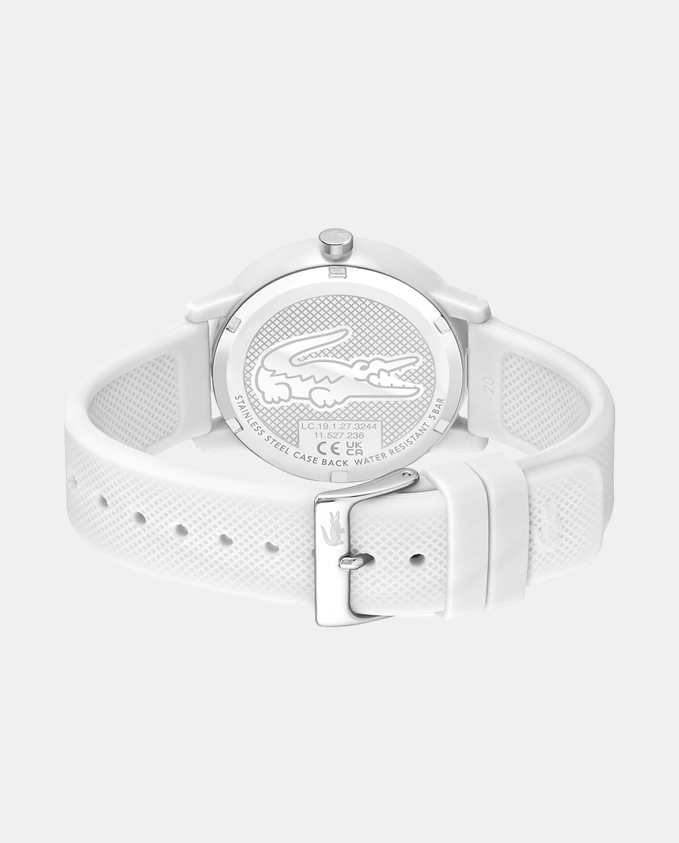 Relógio 12.12 de Silicone - Branco Branco-2