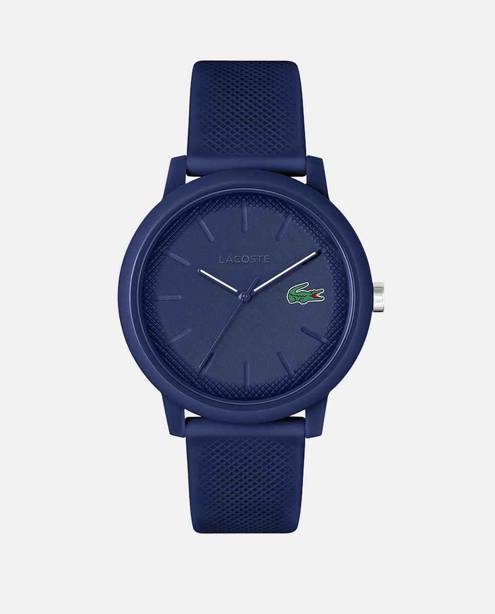 Relógio 12.12 de Silicone - Azul Azul-1