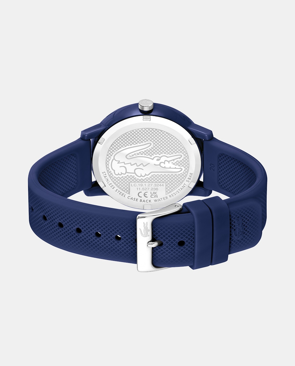 Relógio 12.12 de Silicone - Azul Azul-2