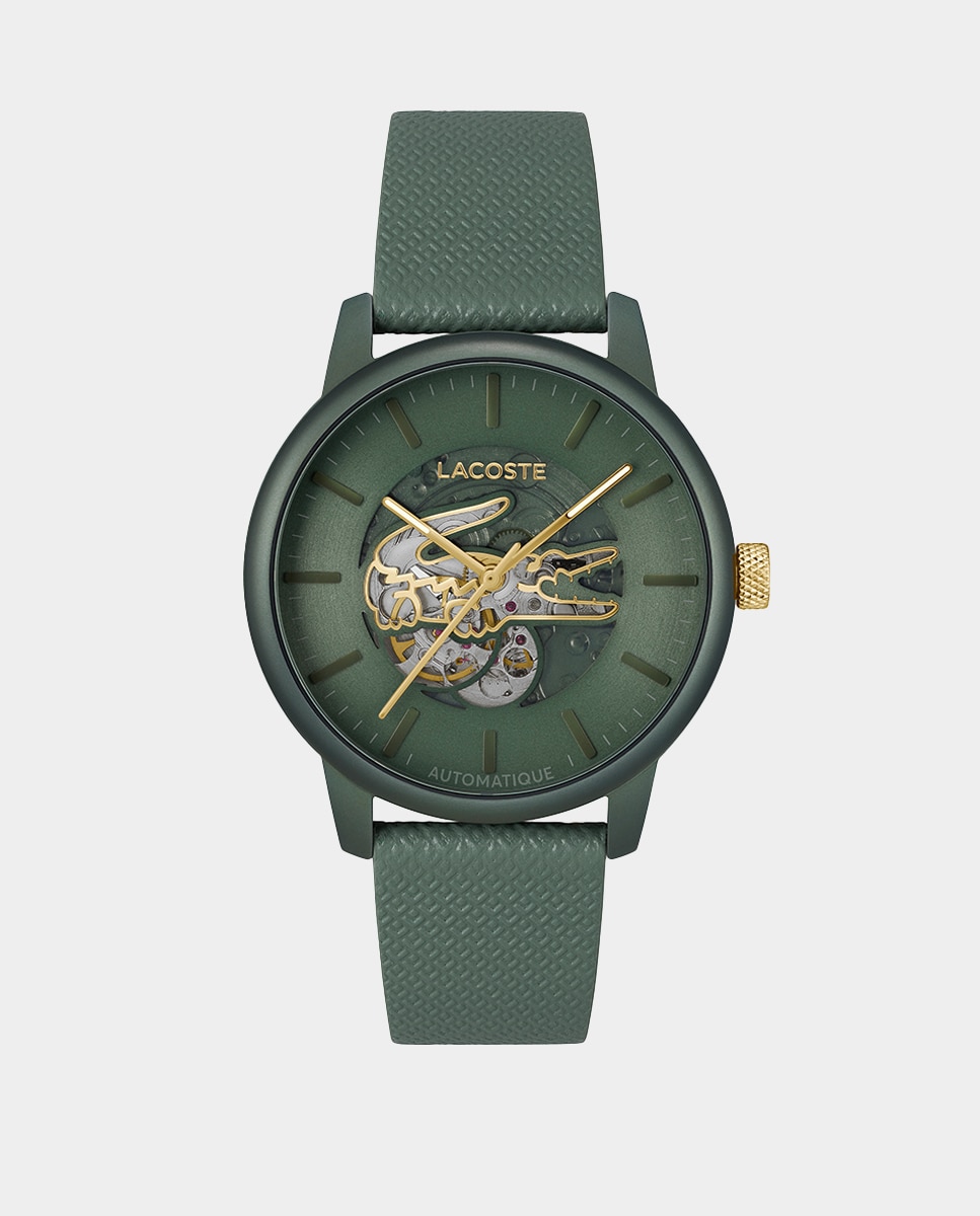 Reloj de hombre Lacoste 12.12 Automatique 2011384 de piel verde Verde Verde-1