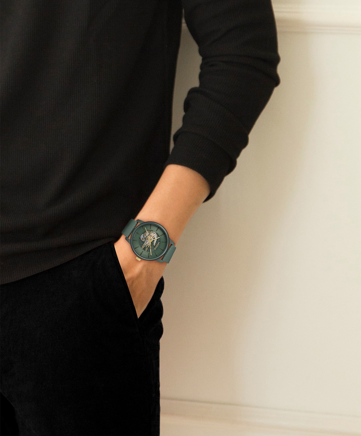 Reloj de hombre Lacoste 12.12 Automatique 2011384 de piel verde Verde Verde-5