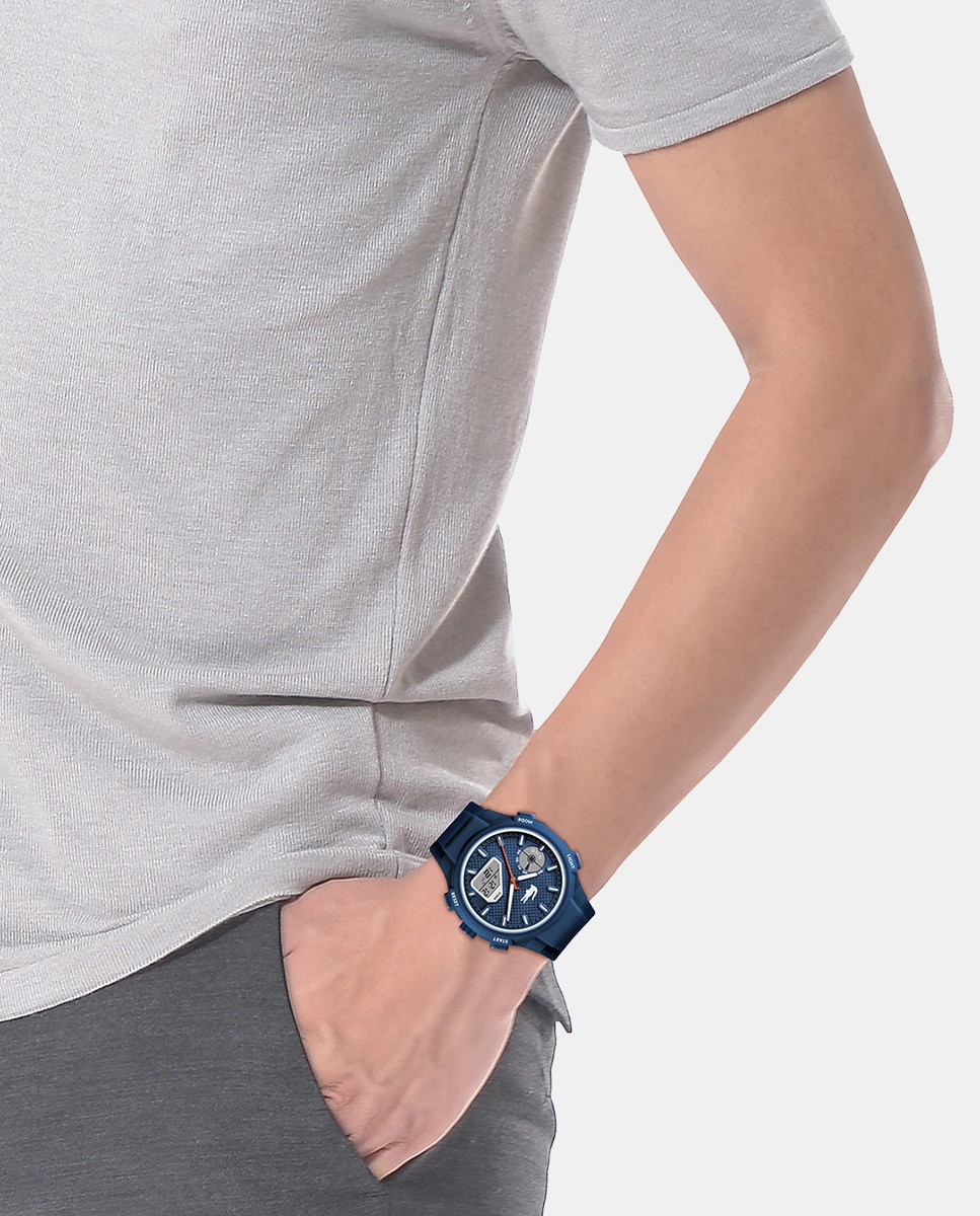 Relógio LC33 2011370 de Silicone - Azul Azul-6