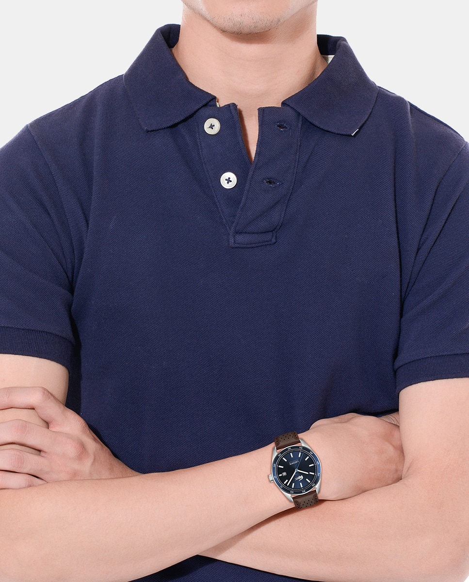 Reloj de hombre boston Automatique 2011377 de piel marrón Marrón Lacoste Marrón-5