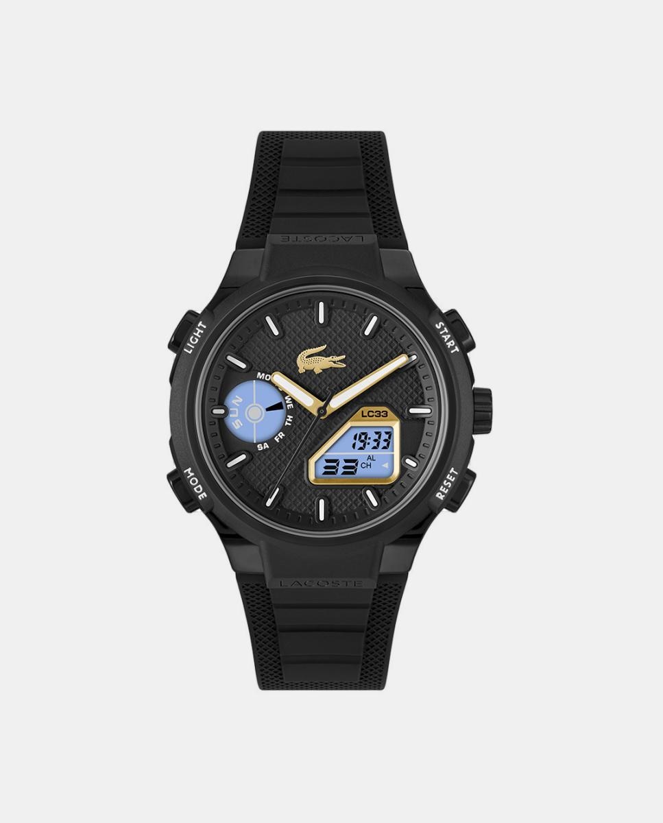 Relógio LC33 2011435 de Silicone - Preto Preto-3