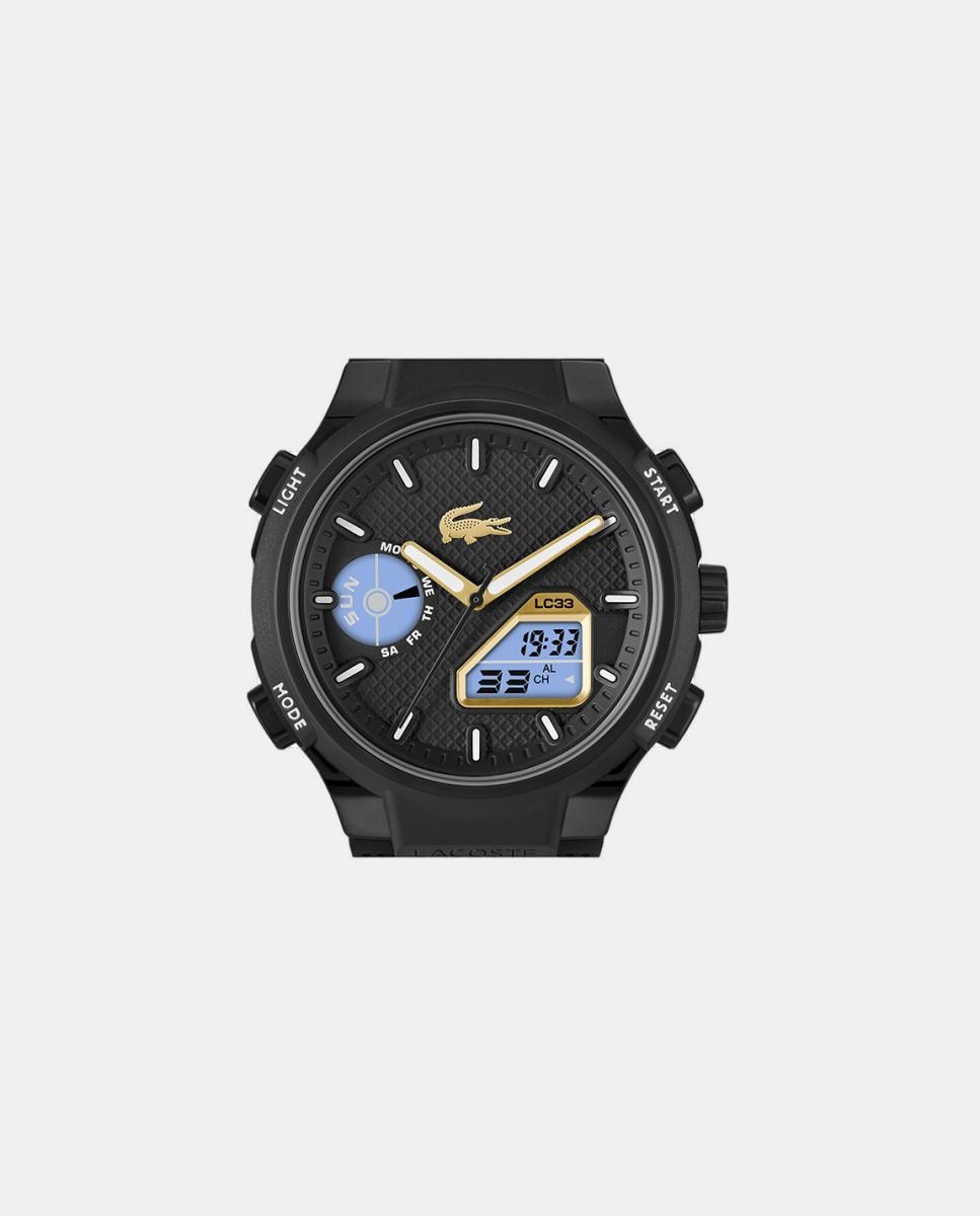 Reloj de hombre LC33 2011435 de silicona negro Negro Lacoste