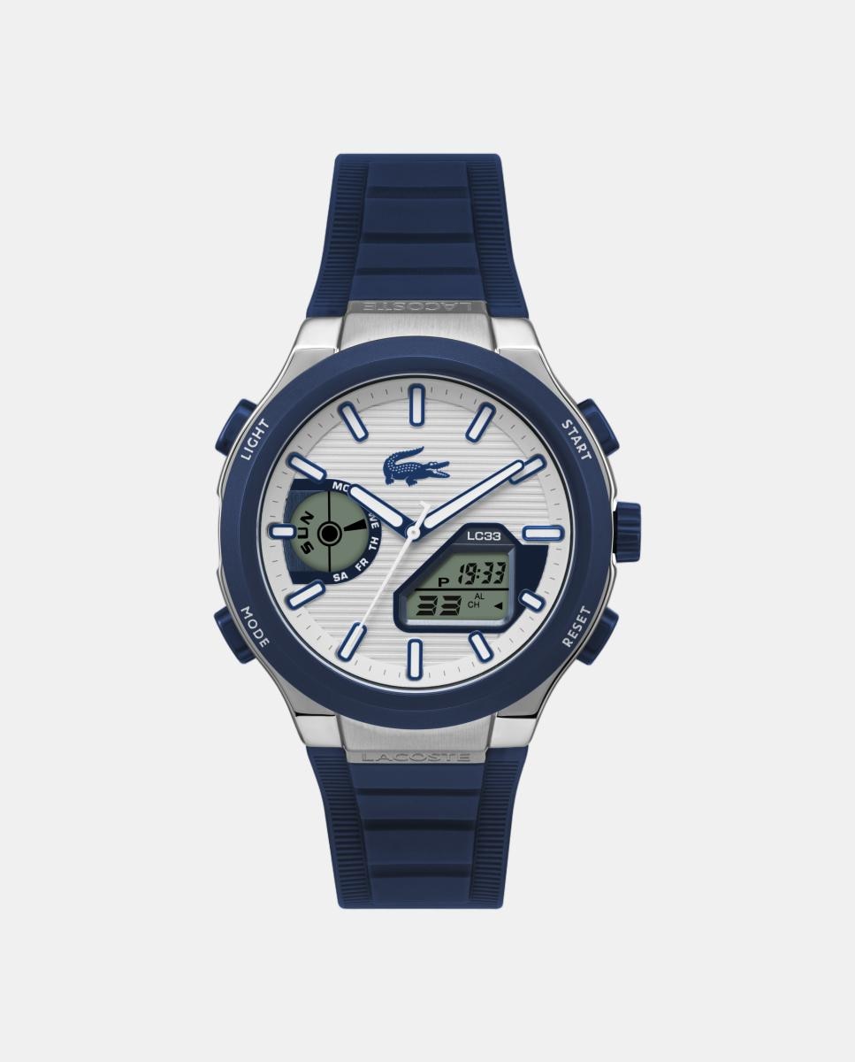 Imagen 0 de Reloj LC33 Better 2011515 de silicona azul Plata