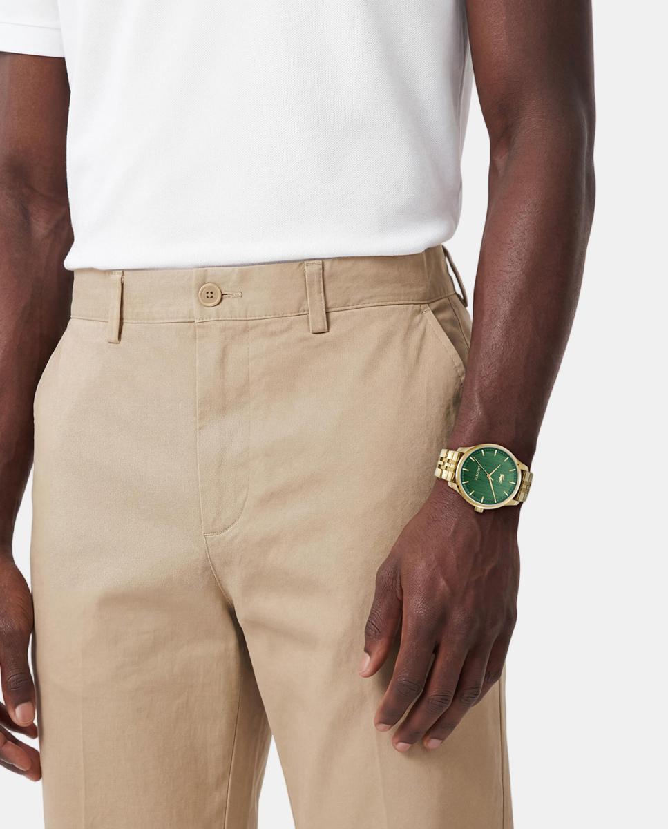 Imagen 5 de Reloj de hombre Lisbon 2011539 de acero dorado - Lacoste - Verde Verde