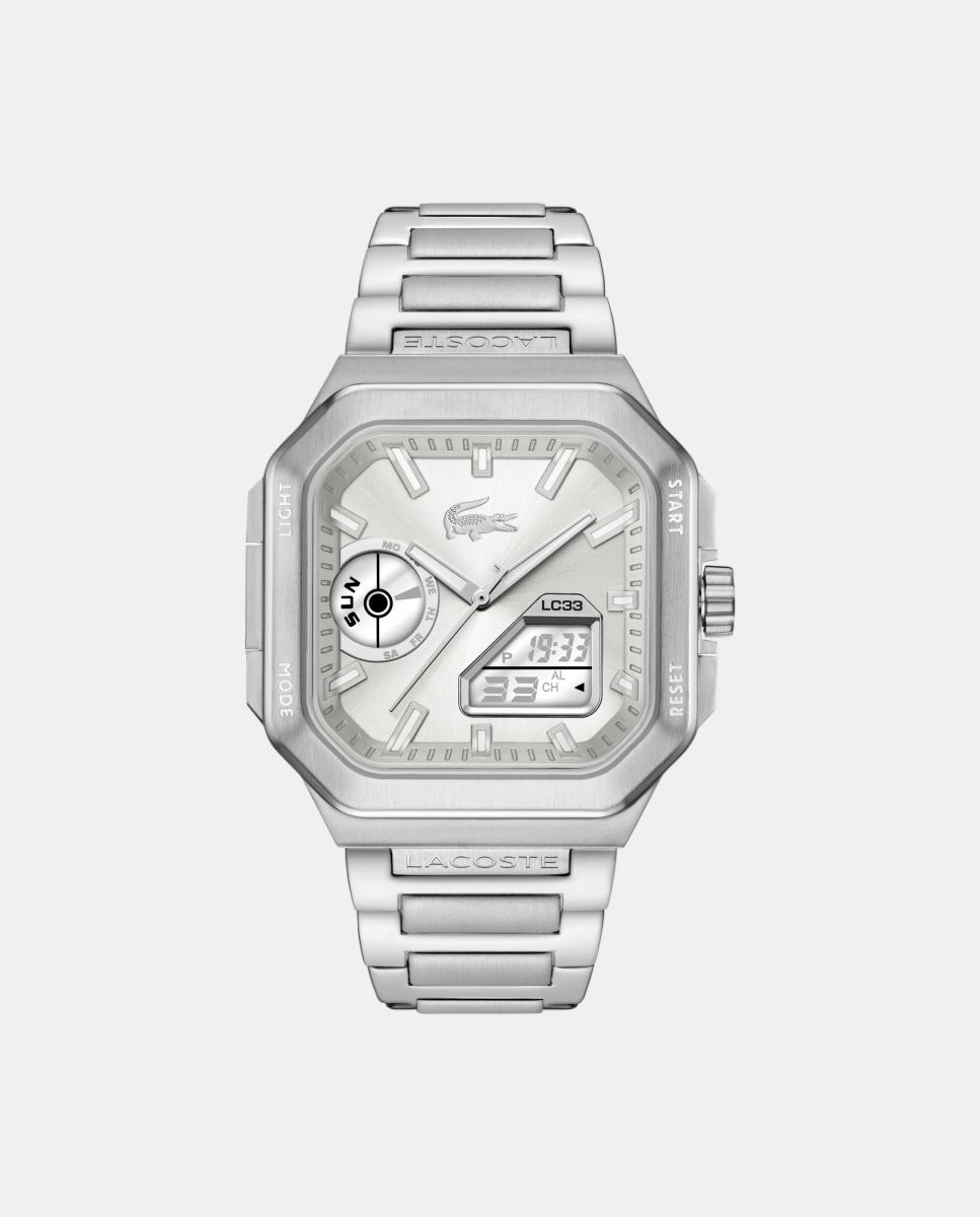 Imagen 0 de Reloj de hombre analógico-digital LC33 Square 2011531 de acero Plata