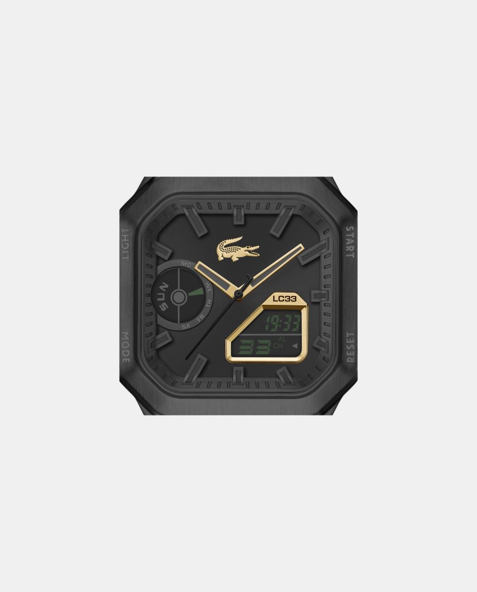 Reloj de hombre analógico-digital LC33 Square 2011532 de acero - Lacoste - Negro Negro-2