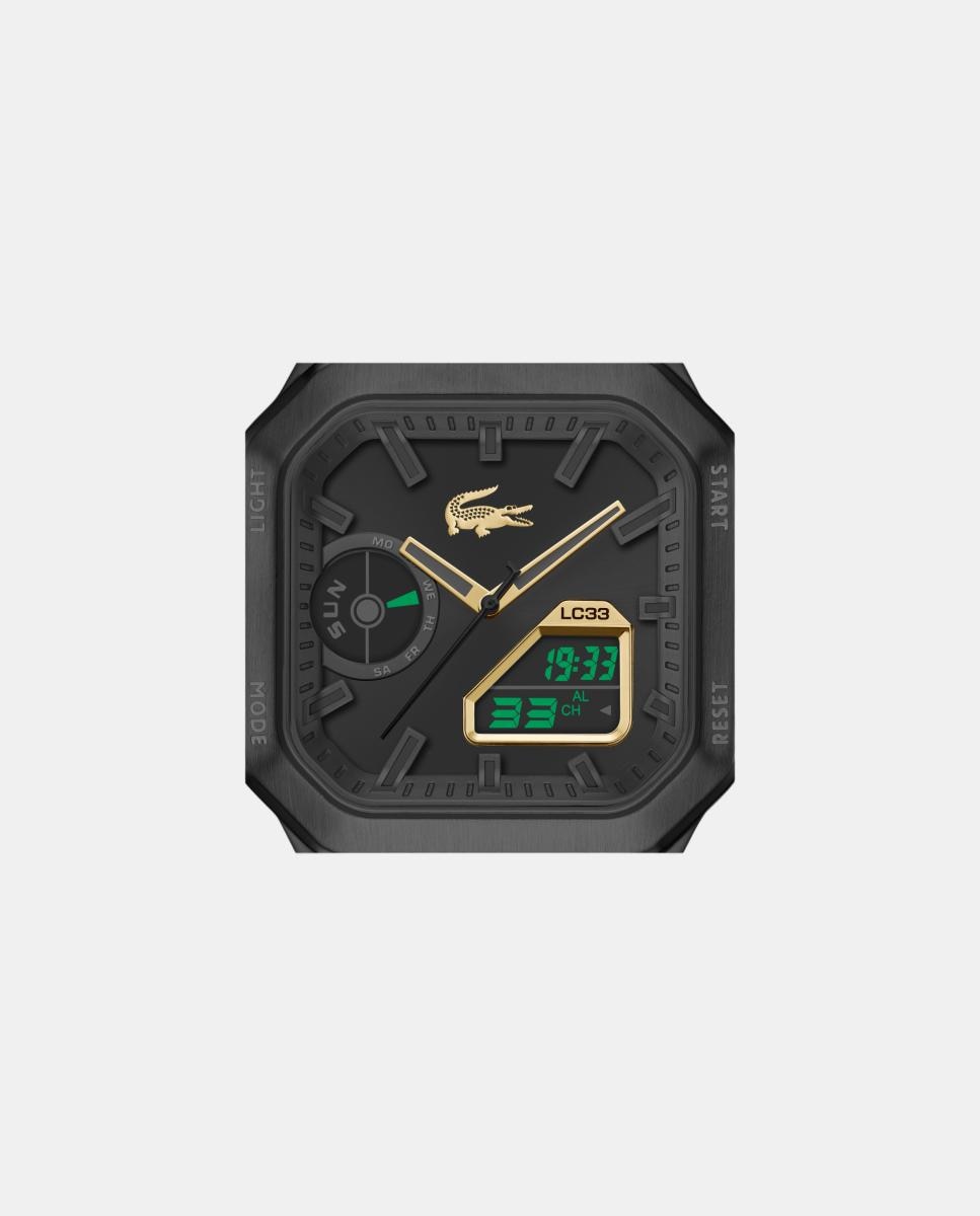 Reloj de hombre analógico-digital LC33 Square 2011532 de acero - Lacoste - Negro Negro-3