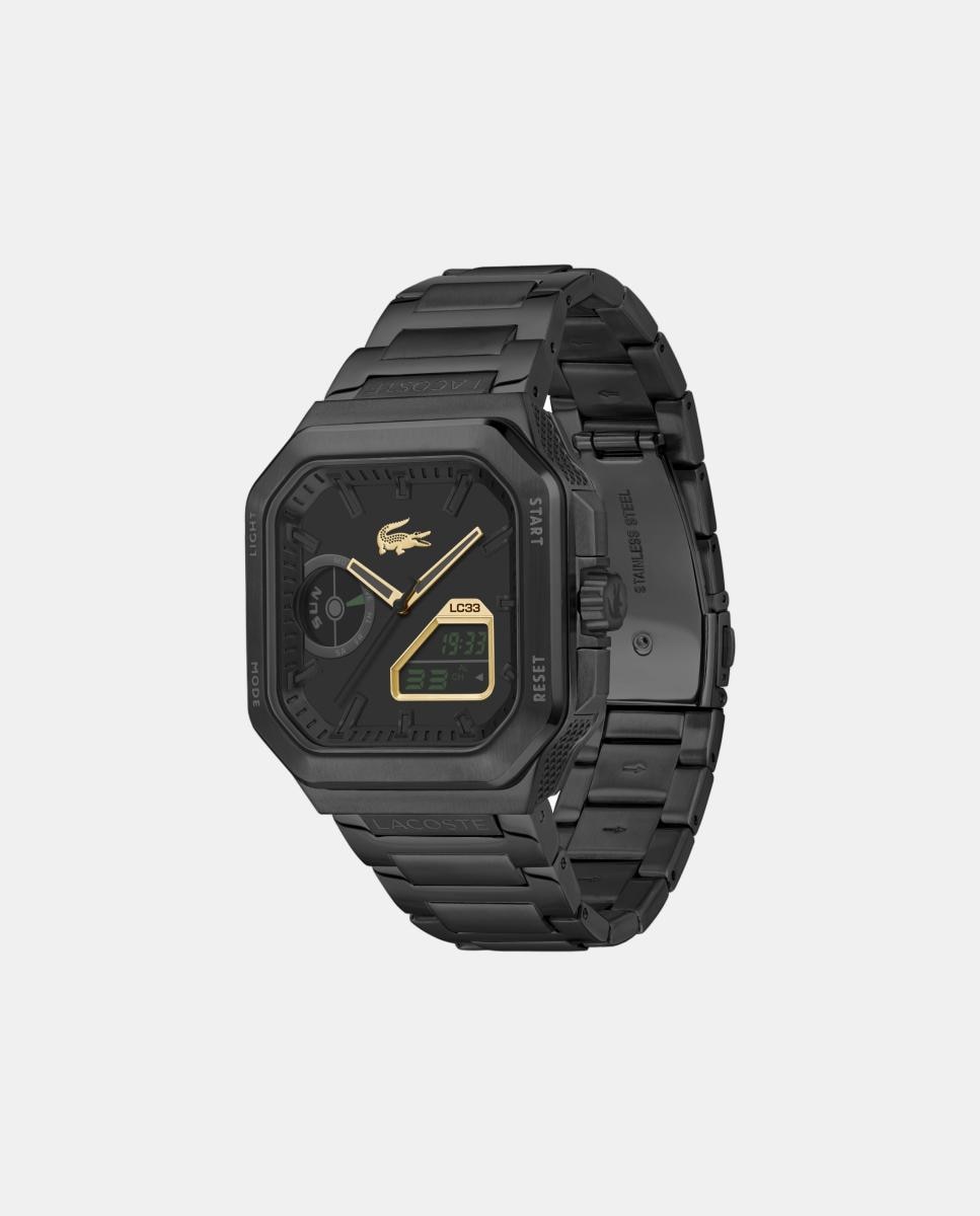 Reloj de hombre analógico-digital LC33 Square 2011532 de acero - Lacoste - Negro Negro-4