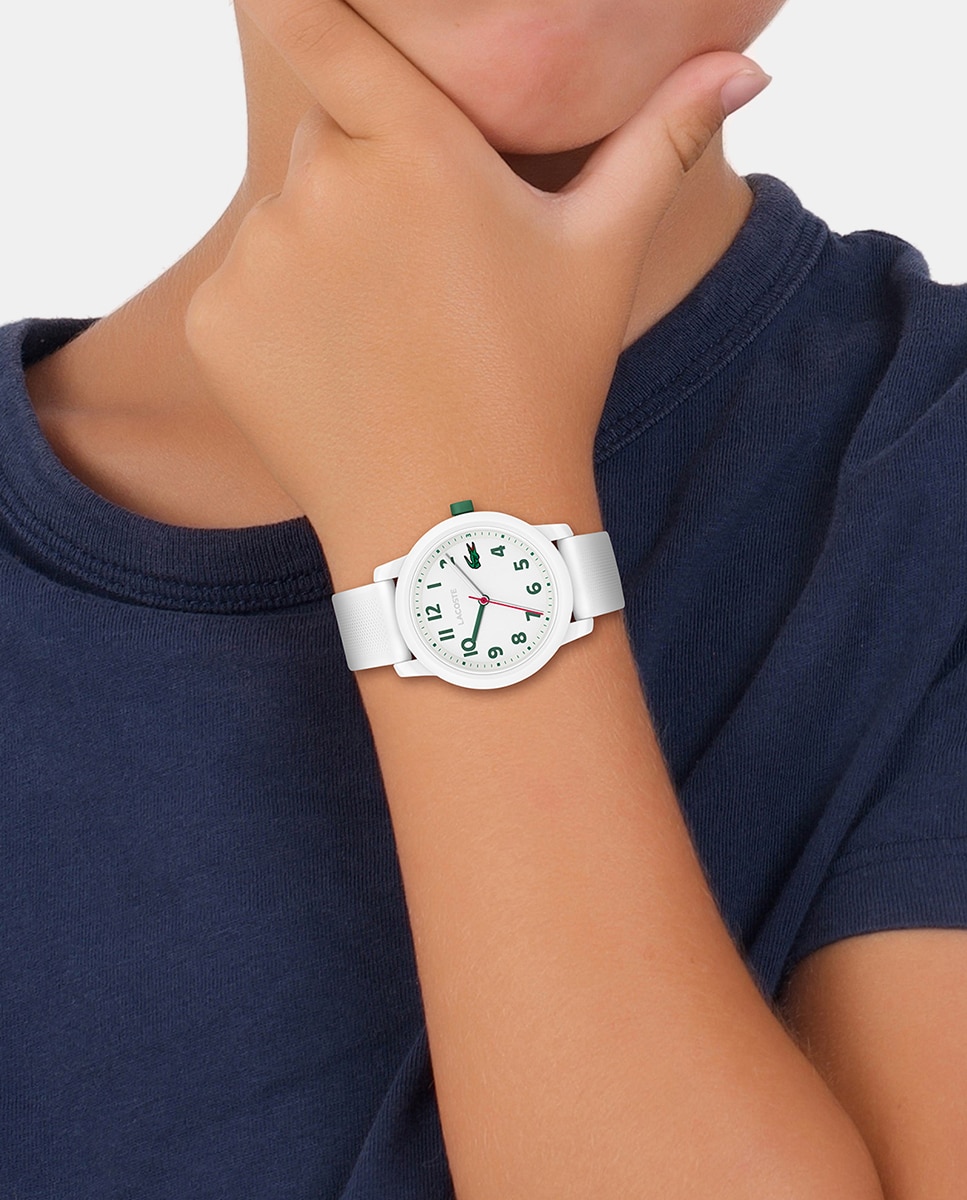 Relógio 12.12 Kids de Silicone - Branco Branco-4