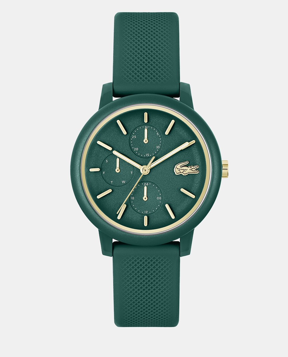 Imagen 0 de Reloj mujer Lacoste 12.12 2001329 multifunción silicona verde Verde